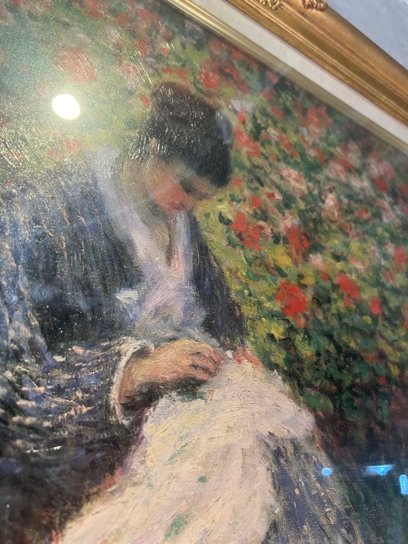 Claude Monet【庭のカミーユ・モネと子供】