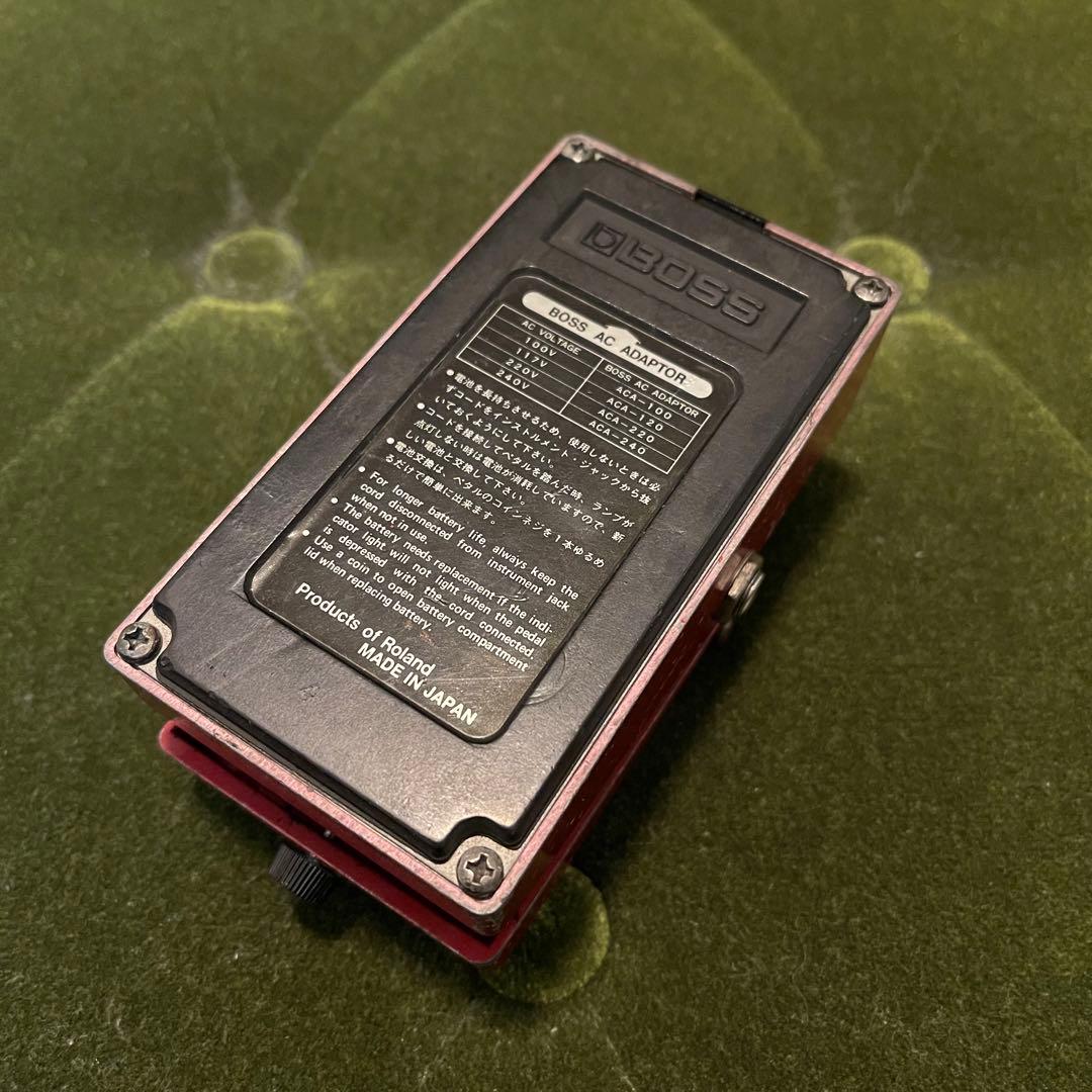 BOSS DM-2 初期 赤インク