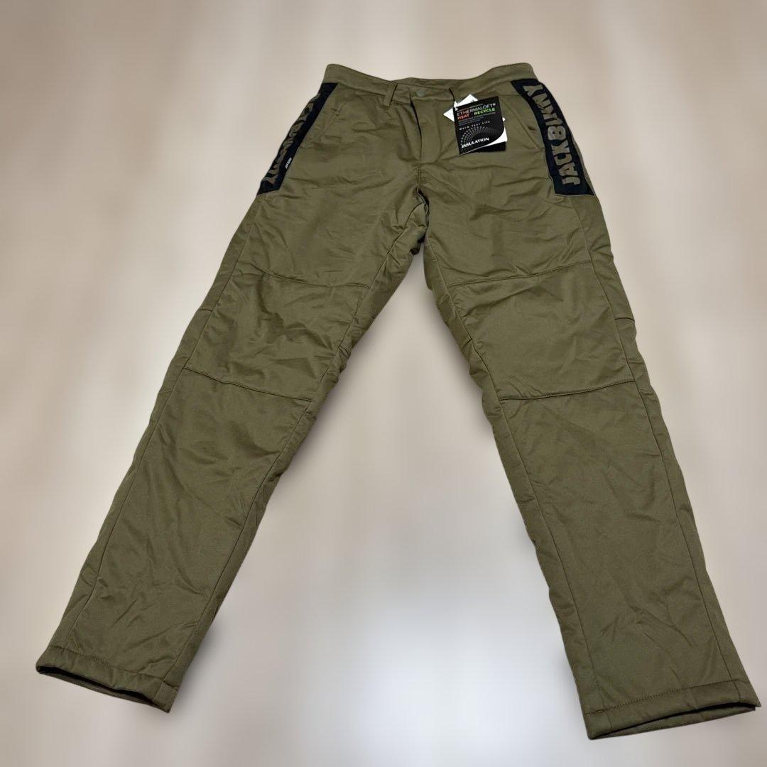 JACK BUNNY ゴルフパンツ冬ヒートテックオリーブ色