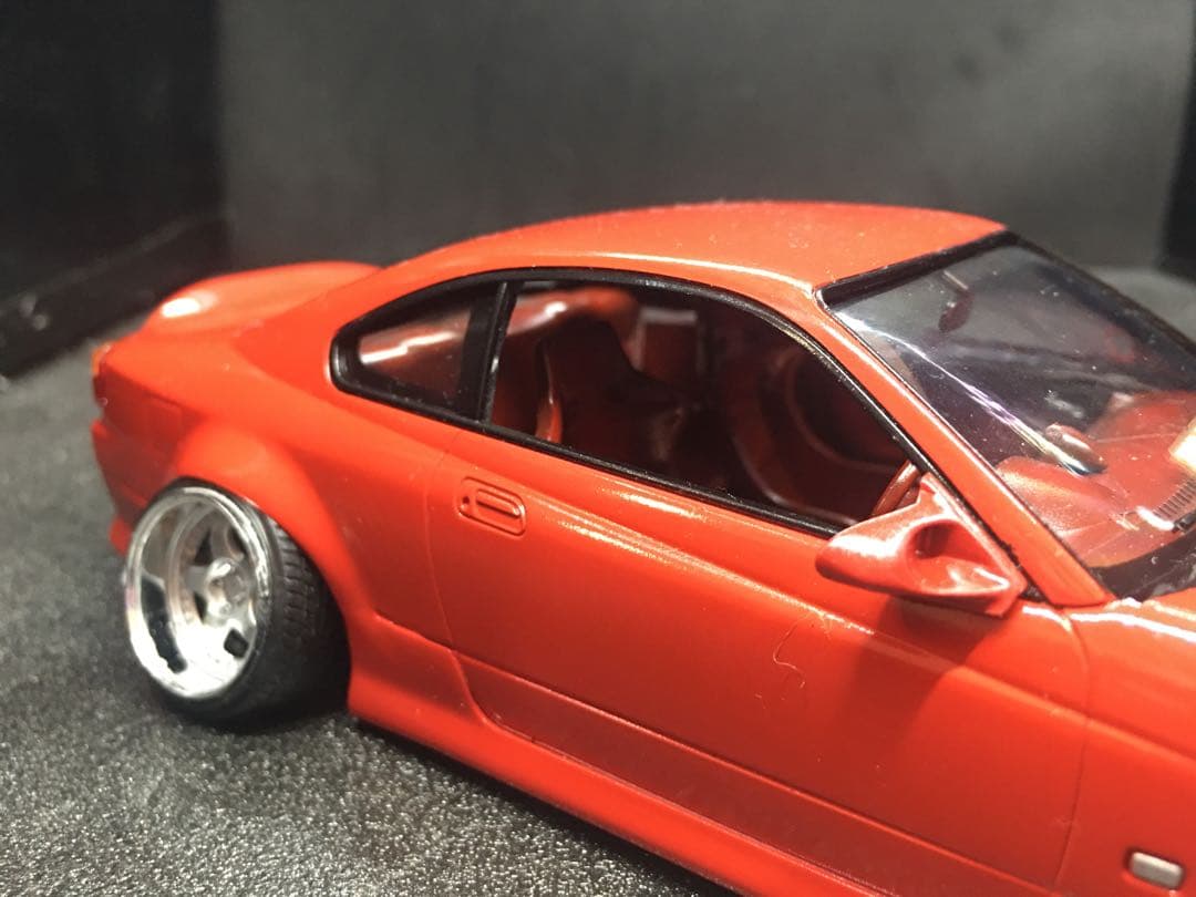 旧車プラモデル完成品1／２４アオシマs15シルビア