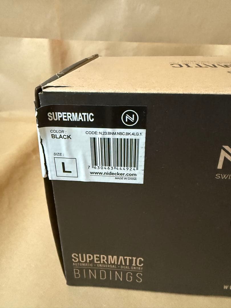 中古 Nidecker SUPERMATIC バインディング ブラック