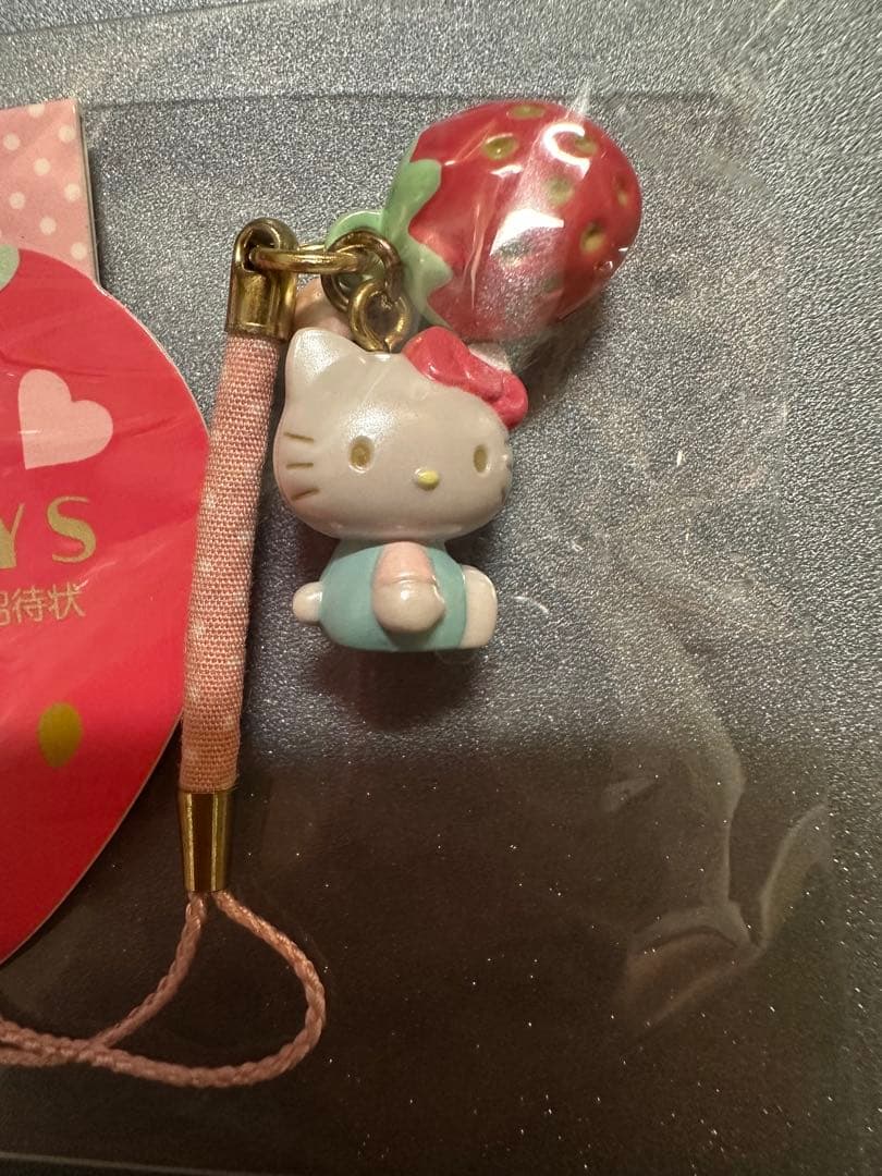 ゆ*）様 ハローキティストラップ　いちご　2点セット