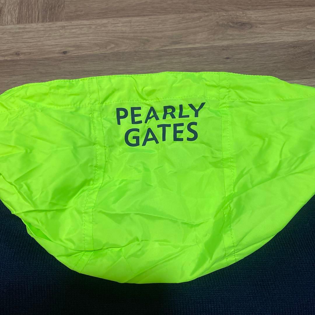 パーリーゲイツ♡ニットジップジャケット♡蓄熱♡ネイビー♡蛍光イエロー♡M