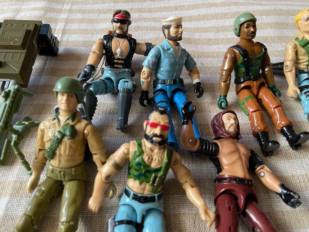 【G.I.ジョー】ミリタリーフィギュア 10体セット 武器付き