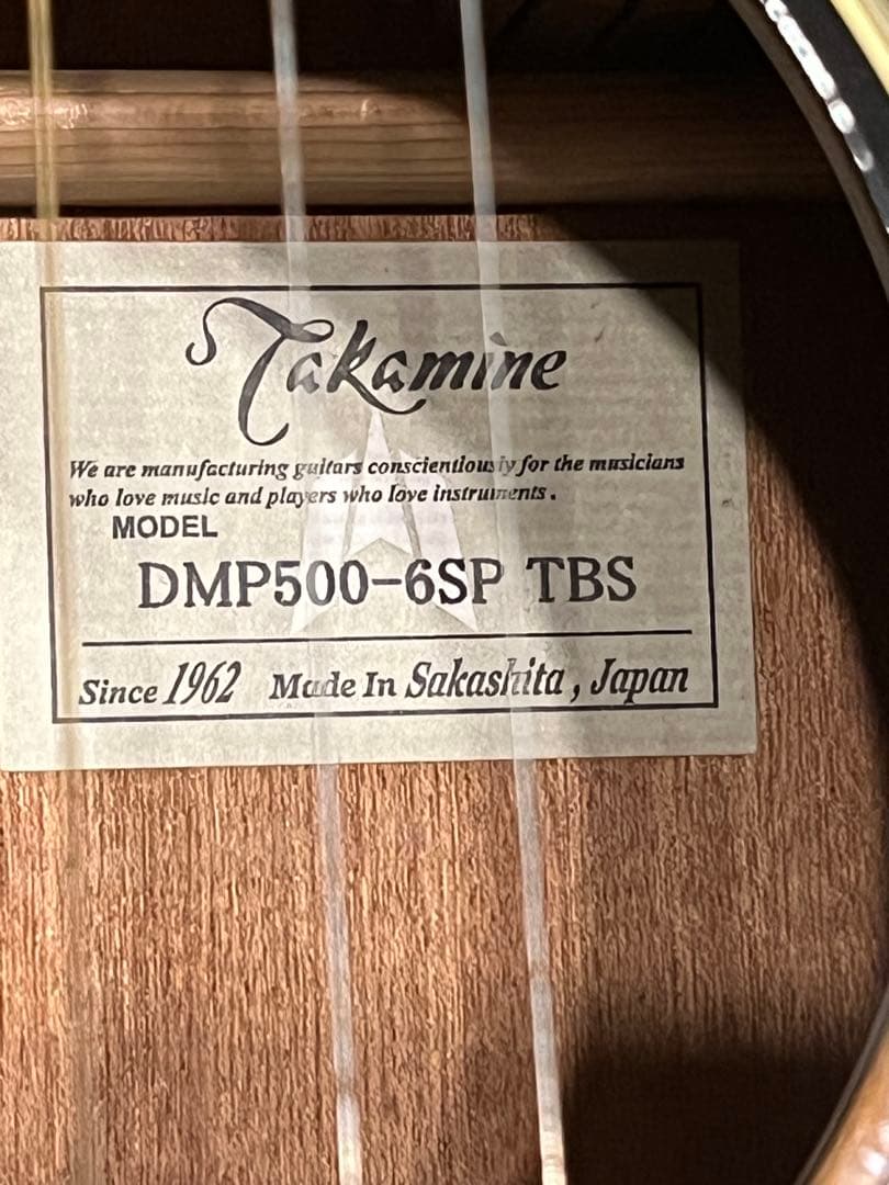 希少タカミネDMP500-6SP TBS長渕剛さんシングルヘッド限定100本