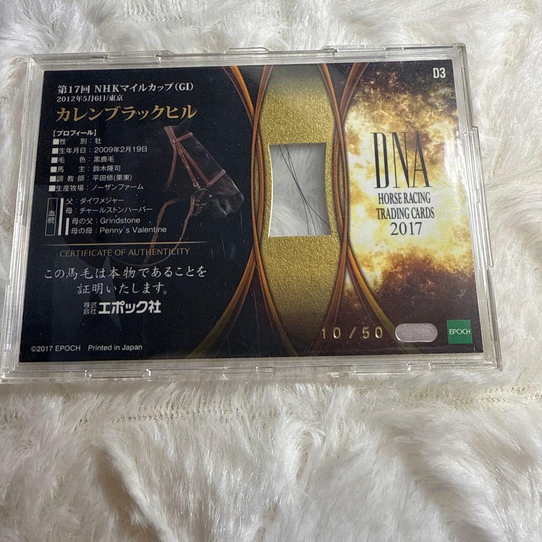 2017 カレンブラックヒル　DNAカード