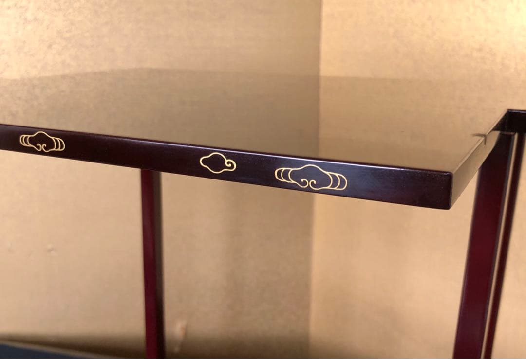 《R》茶道具 淡々斎好写 山雲棚 組立式 山下靖斎作 元箱　251216お5