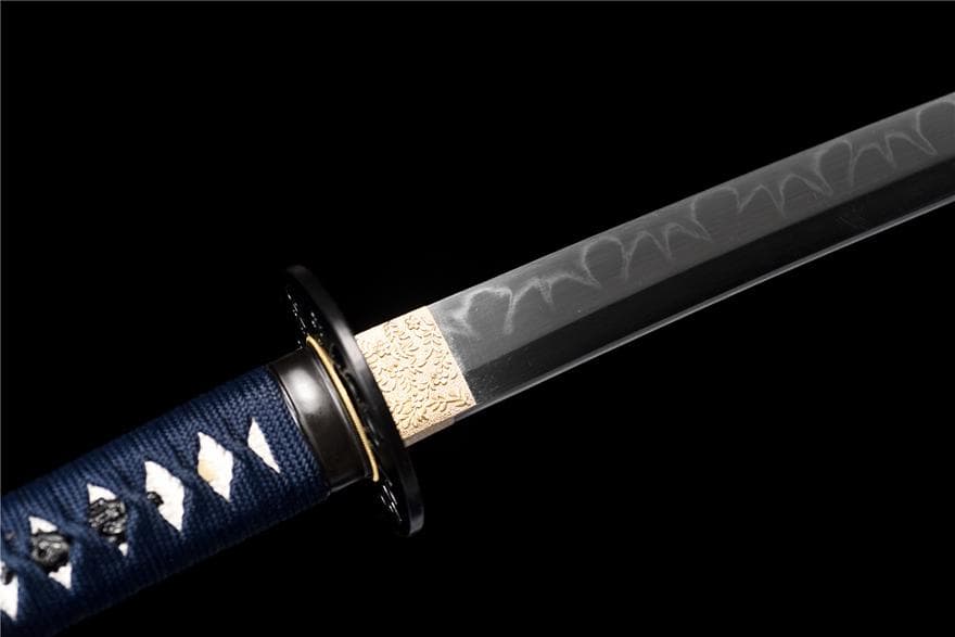 T 10焼刃木の葉紋侍刀『寒夜』日本刀 模造刀 居合刀