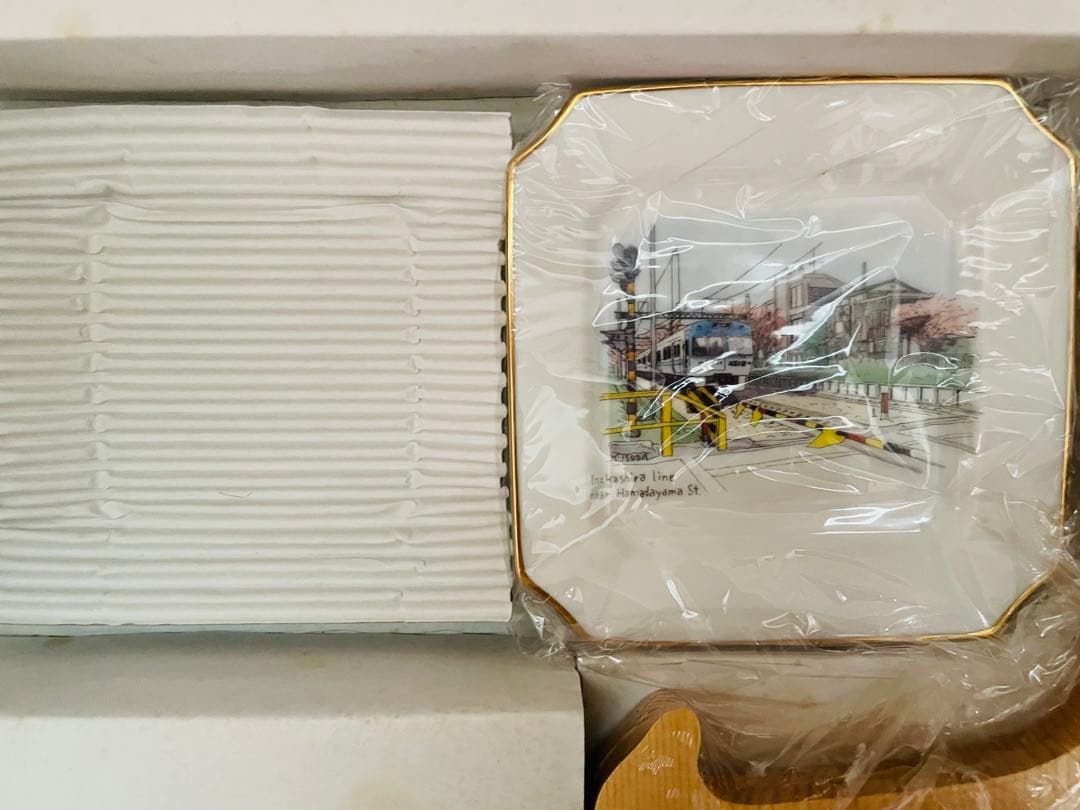 ６枚セット　絵皿　京王電鉄　京王線　電車　電鉄　鉄道　東京　風景　磯田和一