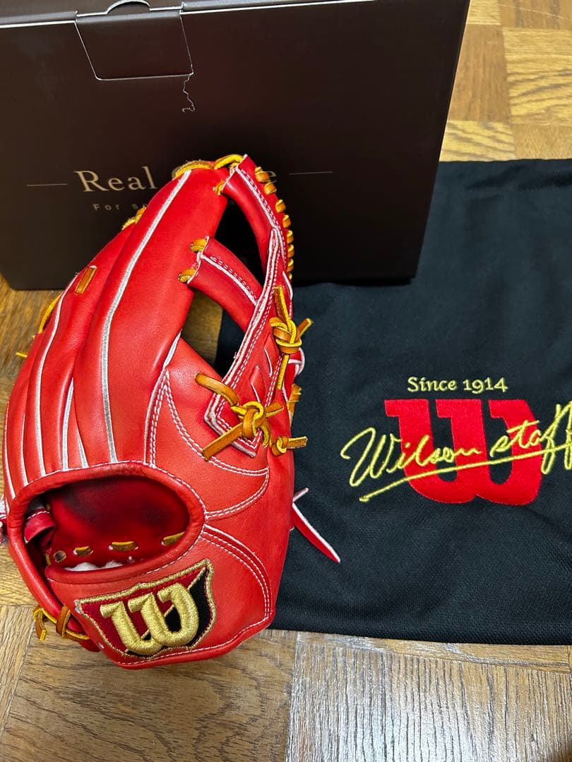 ウィルソン　硬式グローブ 赤