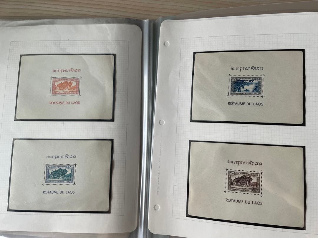 切手　ラオス　小型シート　たくさん
