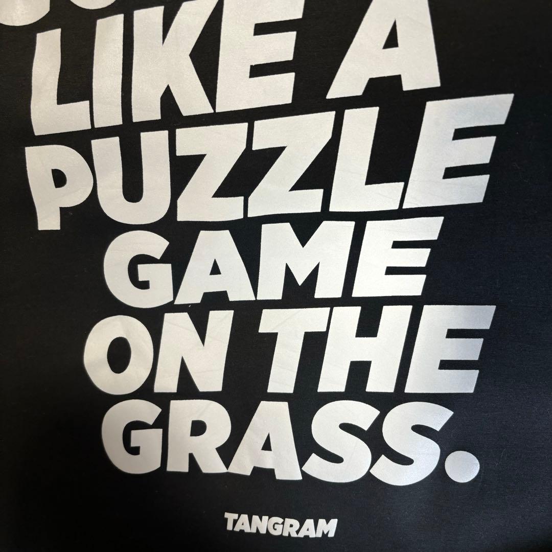 TANGRAM タングラム　セットアップ　ゴルフ　ロゴ　プリント　ブラック　M
