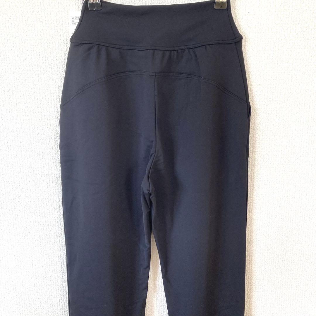 チャコット 微起毛パンツ S 黒 ヨガウェア ダンス ヨガパンツ ジョガーパンツ