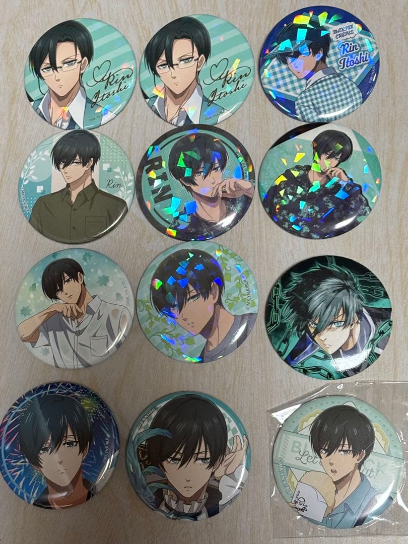 ブルーロック　糸師凛　缶バッジ　まとめ売り　64点
