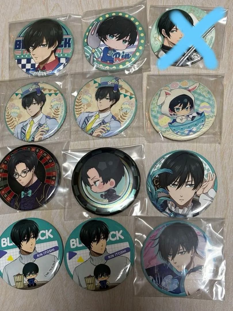 ブルーロック　糸師凛　缶バッジ　まとめ売り　64点