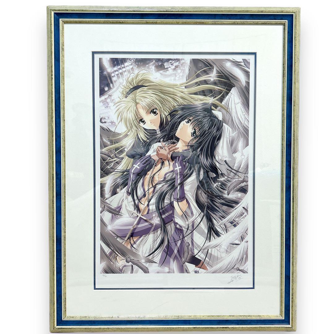 50部限定 銀雲 あきら ちぇりーそふと ダブル 複製原画 美少女 天使