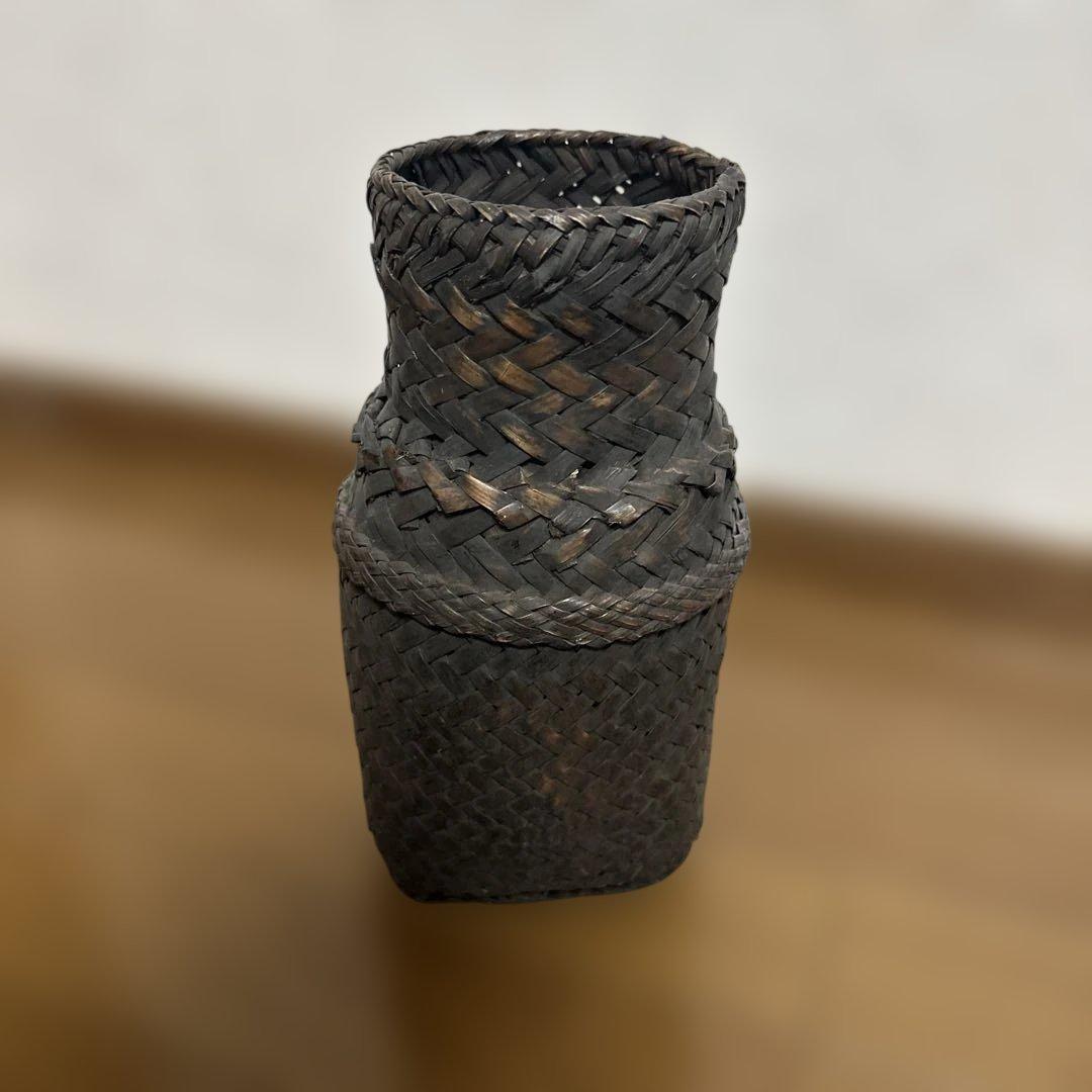 花籠 竹籠 竹カゴ ビンテージ アンティーク 竹工芸 工芸品 茶道具 花道具