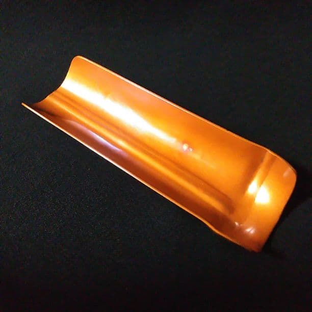 茶道具 ★ 茶合（江戸小紋吹き寄せ）銅製