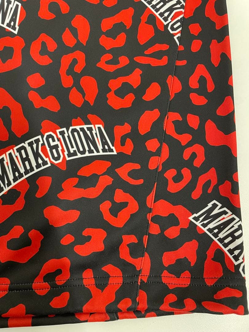 14767.2 MARK & LONA 赤×黒　長袖シャツ　サイズL