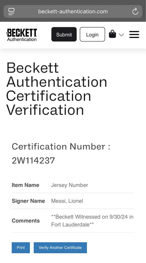 リオネル・メッシ 直筆サイン入り アルゼンチン代表 ユニフォーム