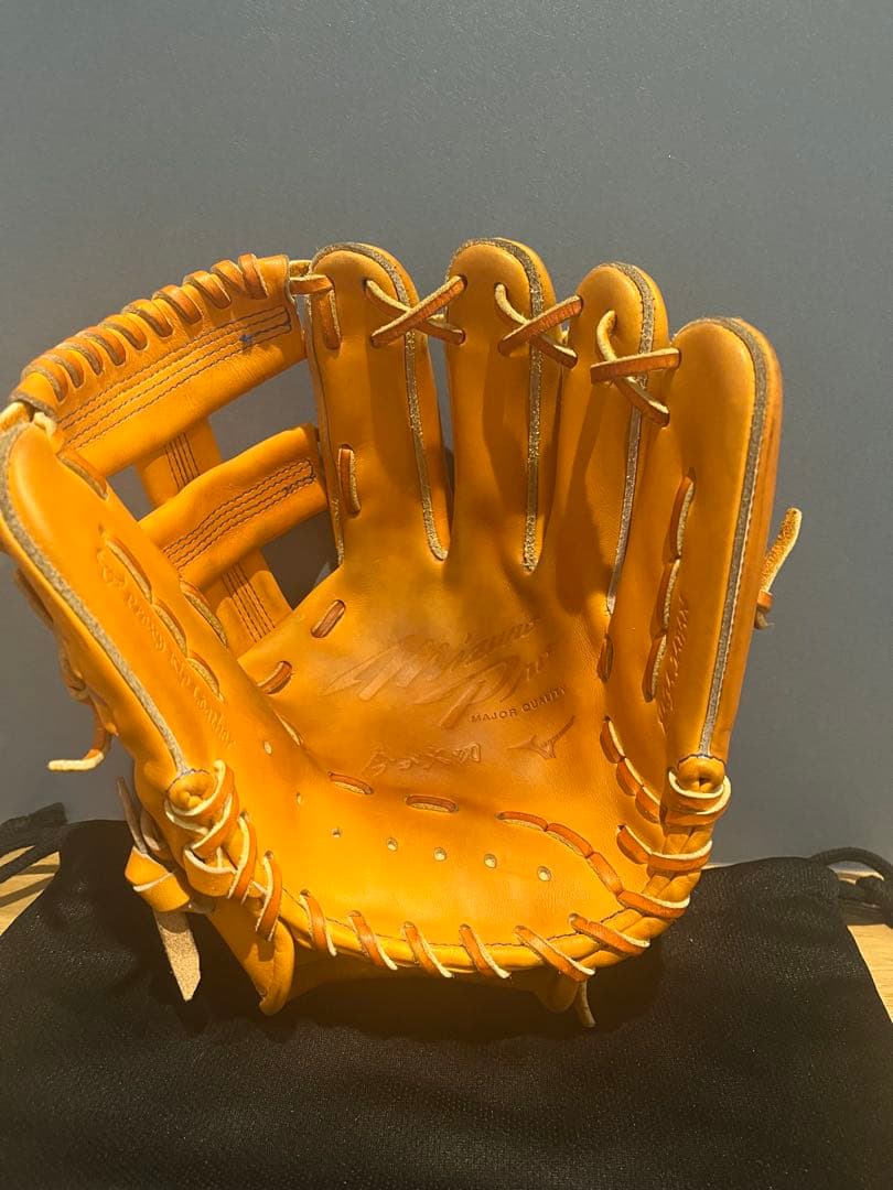 逆巻き　石井琢朗　TMモデル　ミズノプロ硬式野球グローブ オレンジ