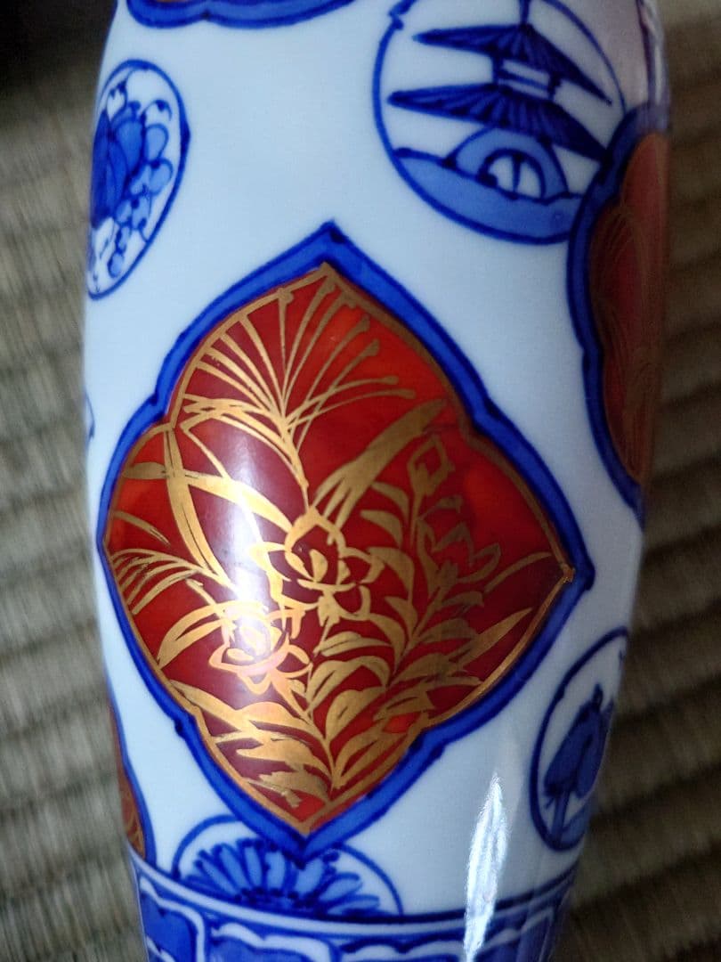 【値下げしました】染金襴手皆具　龍岳造