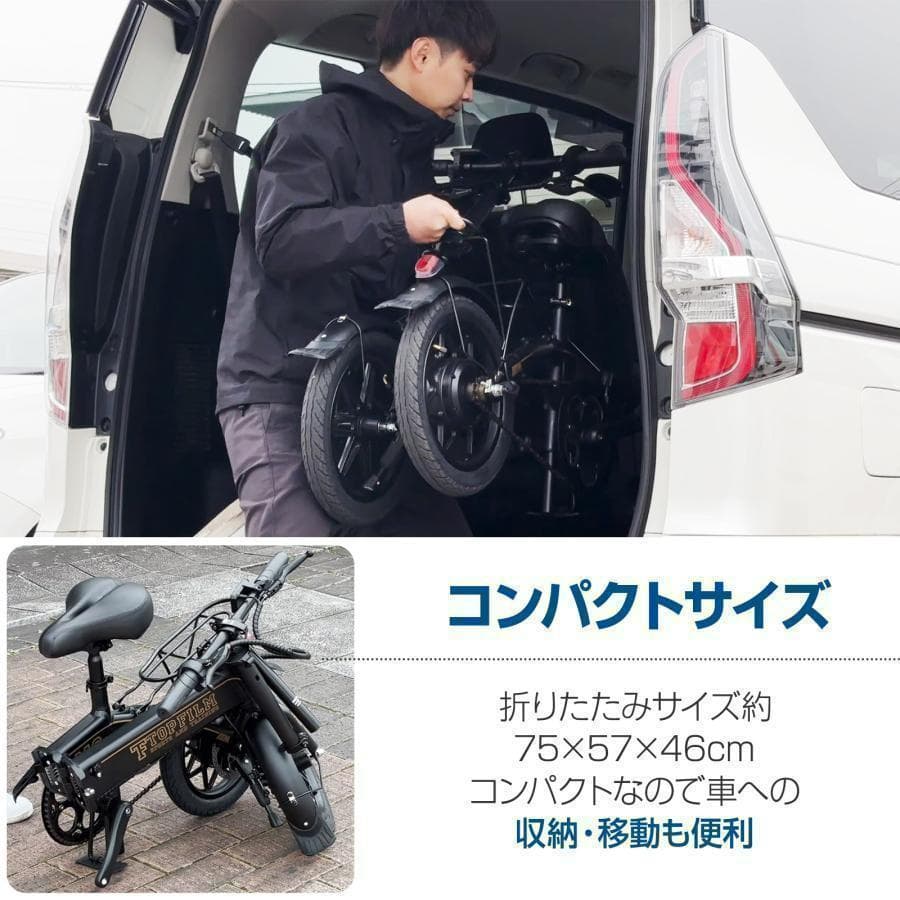 電動自転車 電動アシスト自転車 公道走行可 折りたたみ自転車 14インチ（M6）