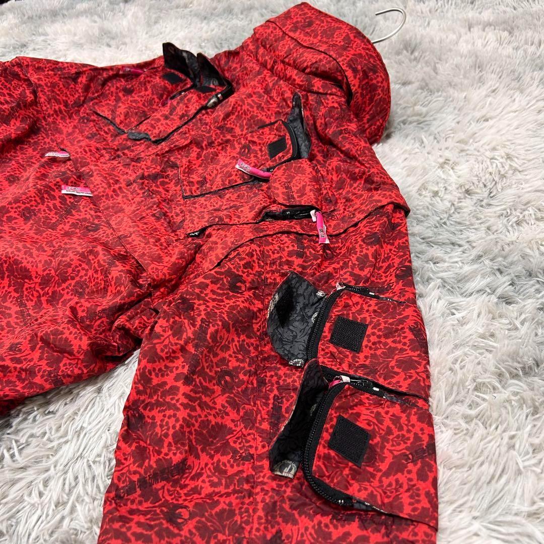 m4136【希少 影道】ギミック スキーウェア スノボーウェア セットアップ L