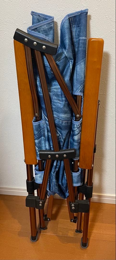 コールマン デニム風 アウトドアチェア 折り畳み式