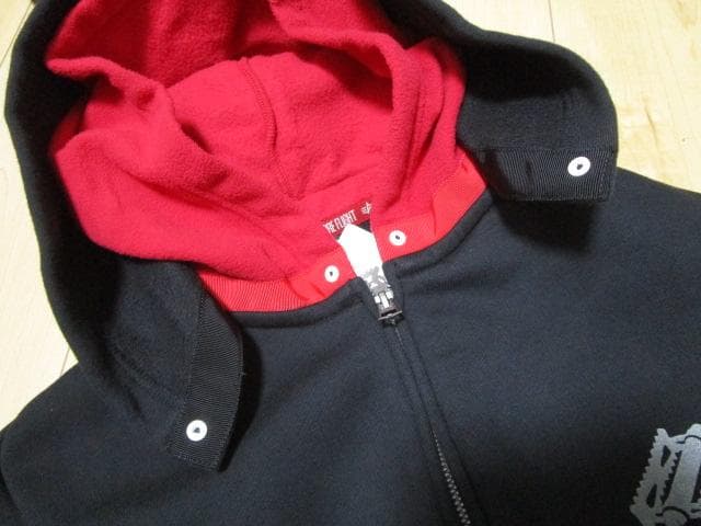 未使用　ナリフリ×アルファ　ダブルフードフロントジップパーカー