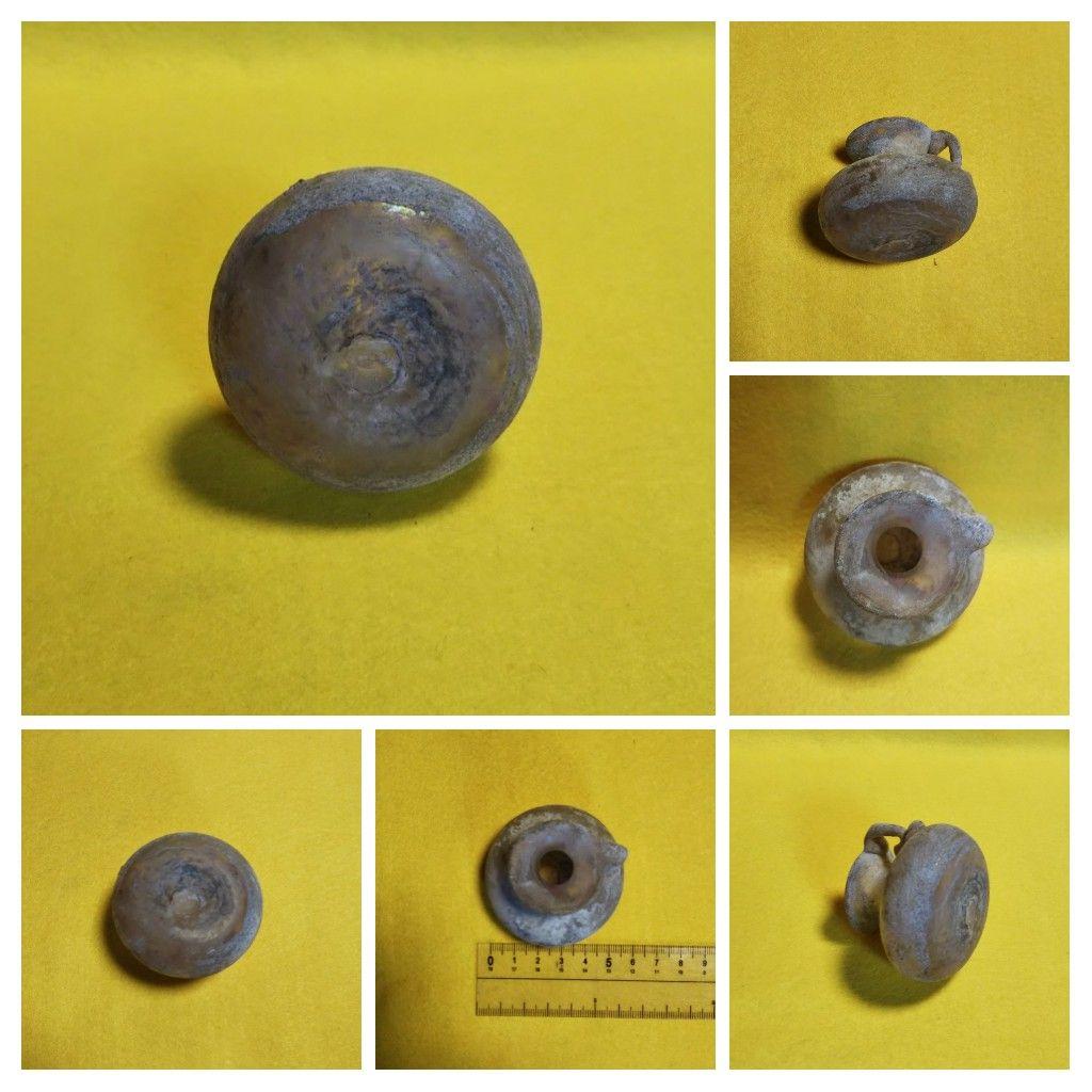 古代ローマングラス/昔のガラス瓶/ローマングラス/ローマのガラス瓶