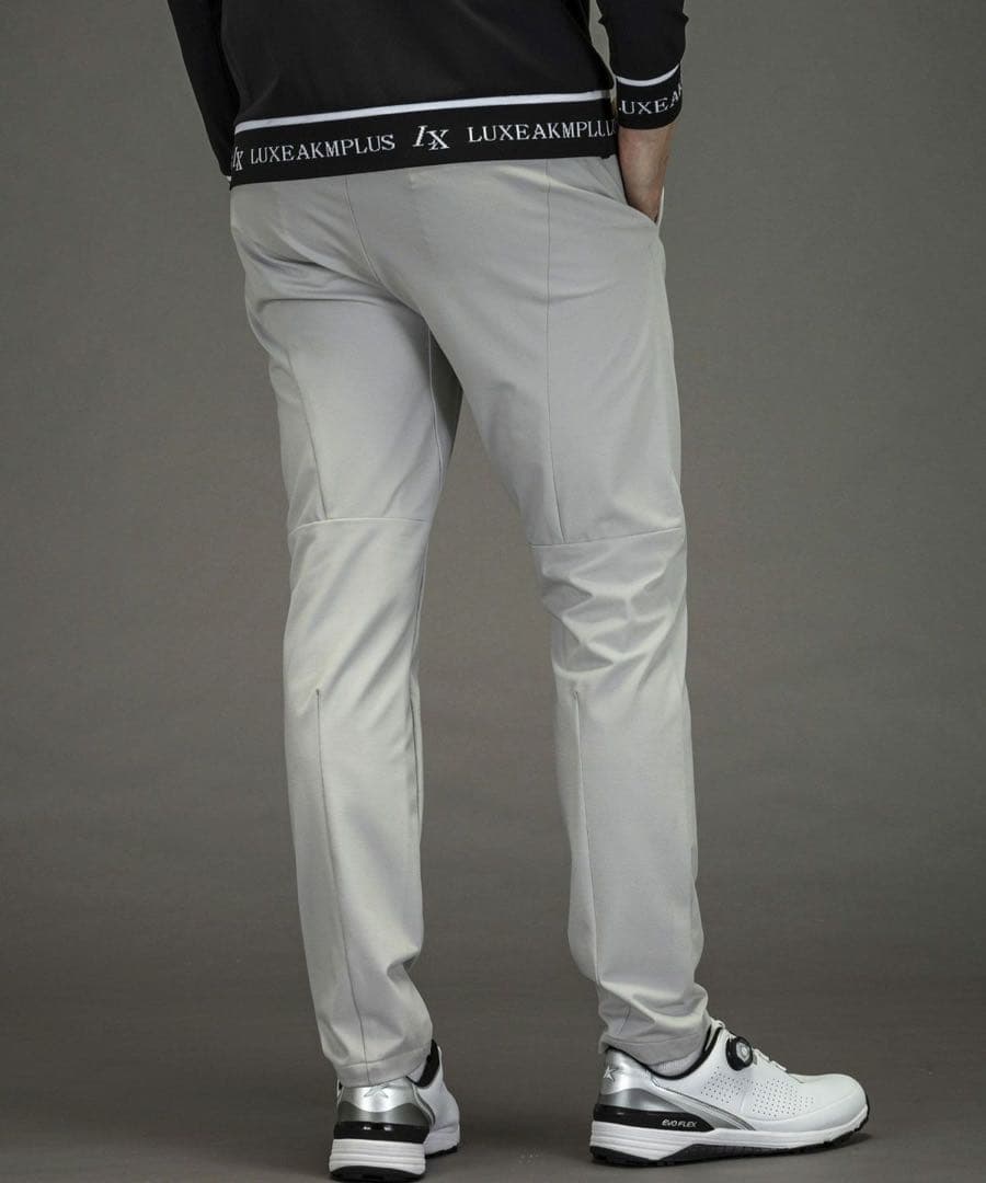 LUXEAKMPLUS スリムフィット グレー パンツ Lサイズ 在庫SALE