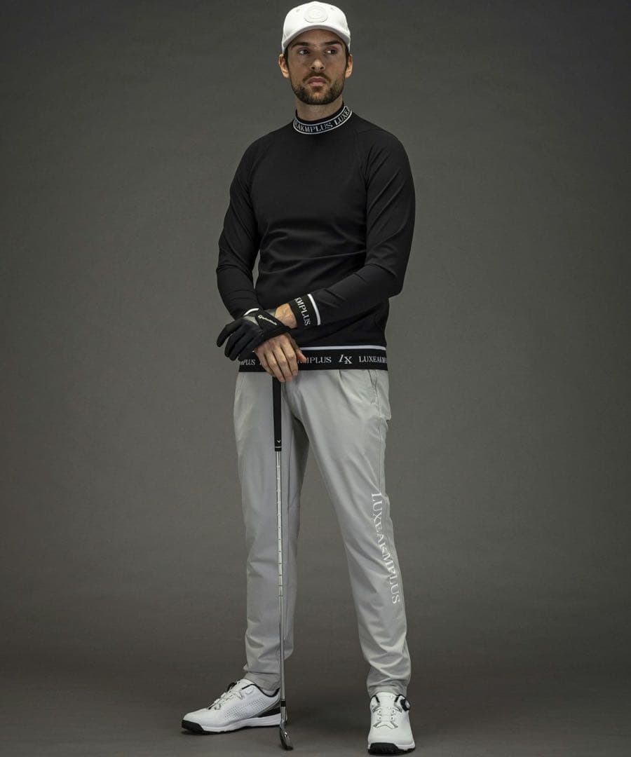 LUXEAKMPLUS スリムフィット グレー パンツ Lサイズ 在庫SALE