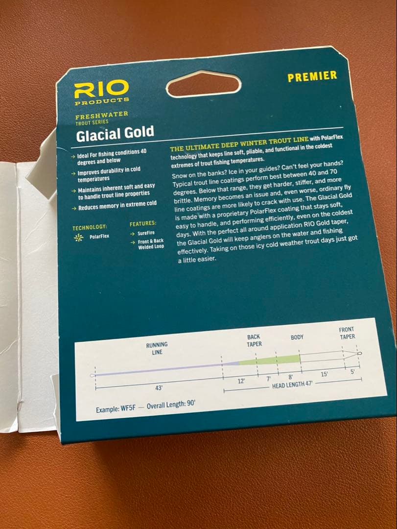 RIO Glacial Gold WF5F 釣り糸