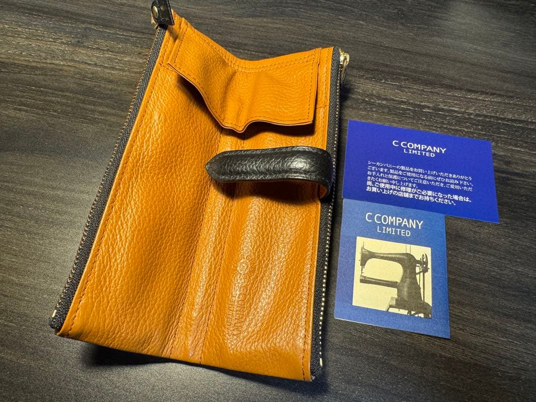 ◆最終値下げ◆ C COMPANY シーカンパニー　ルポペンケース　黒　筆箱　革