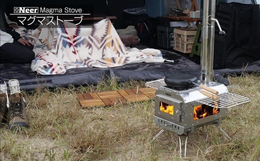 マグマストーブ 薪ストーブ 収納バッグ付 焚き火台 スパークアレスターブラック