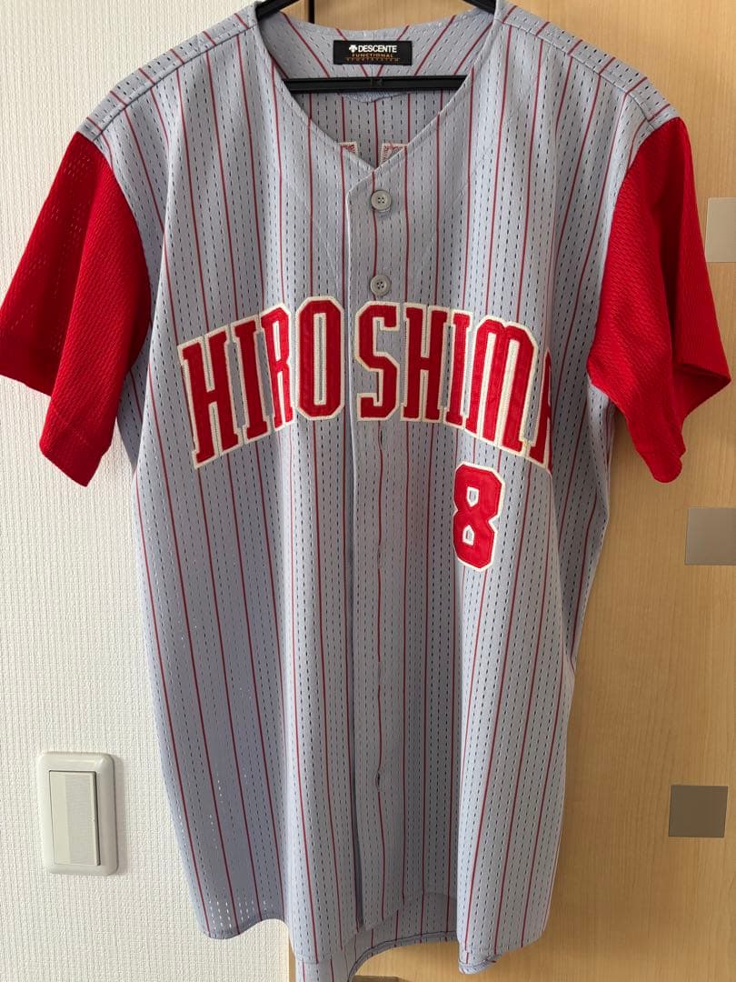 広島東洋カープ　山本浩二　ビジターユニフォーム　Lサイズ　永久欠番　レジェンド