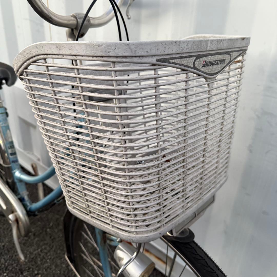 街乗り用自転車 27インチ カゴ/鍵/変速機/オートライト付