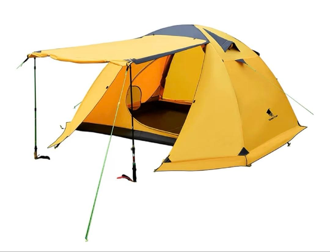 GeerTop 4人用テント　タープポール付き