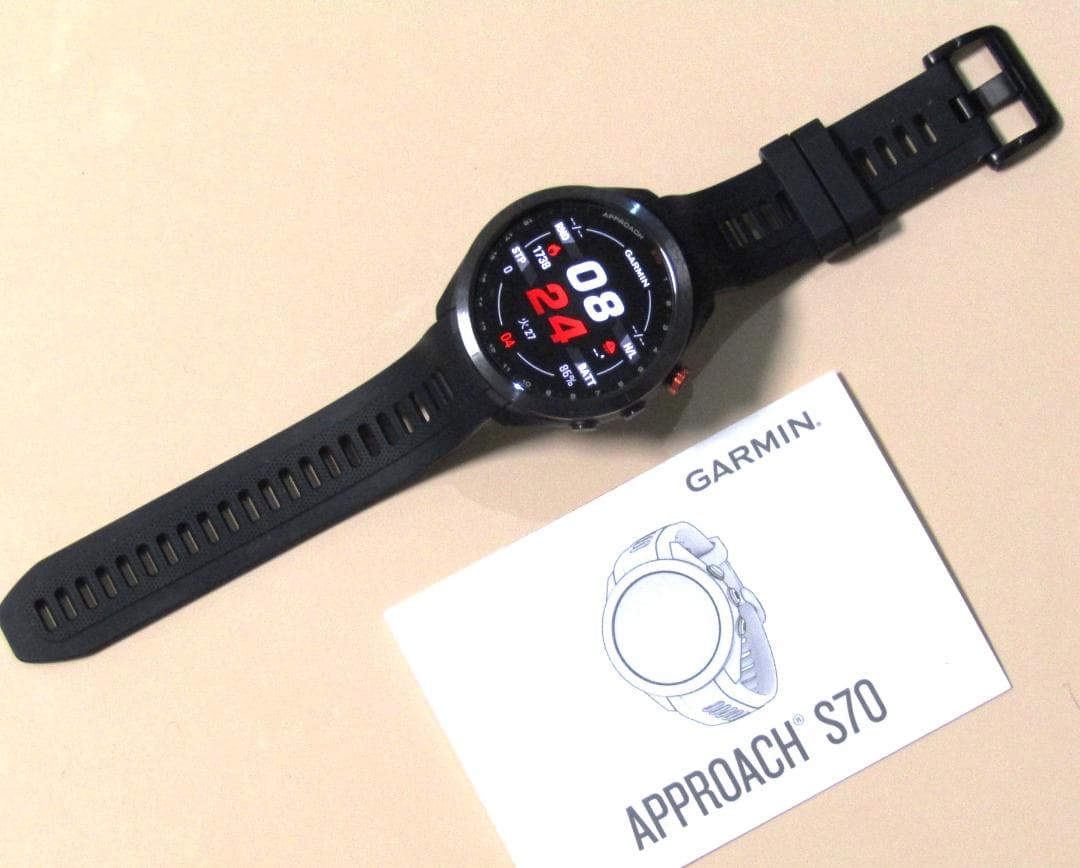 超美品 ガーミン アプローチ S70 ブラック 47mm