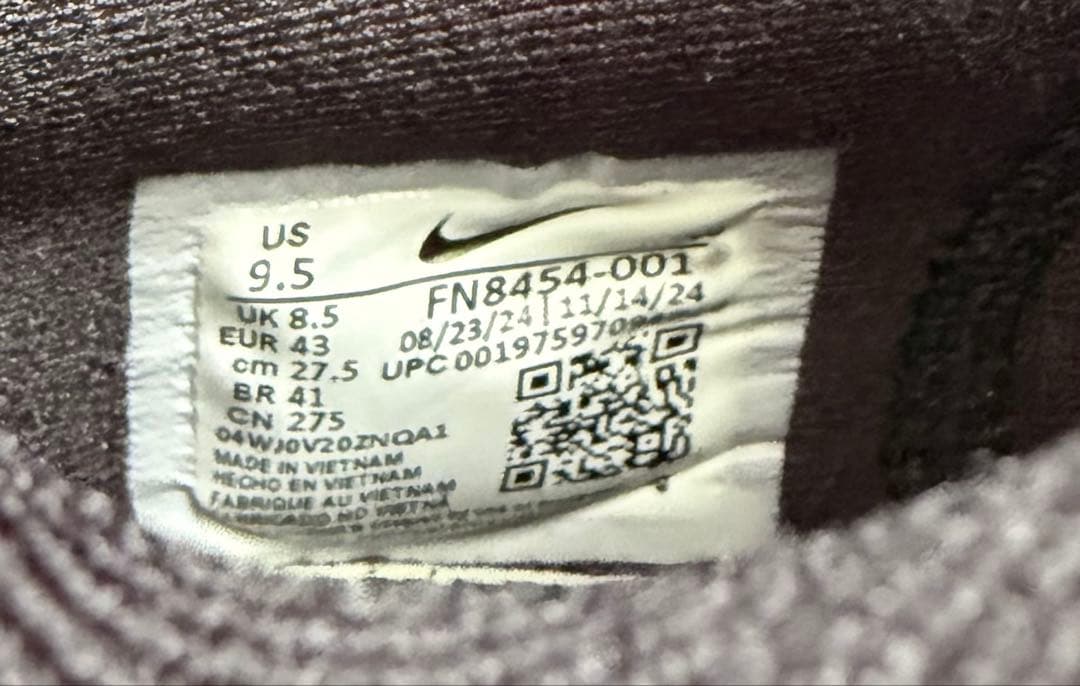 ナイキ　ズームフライ6 ブラック　27.5cm