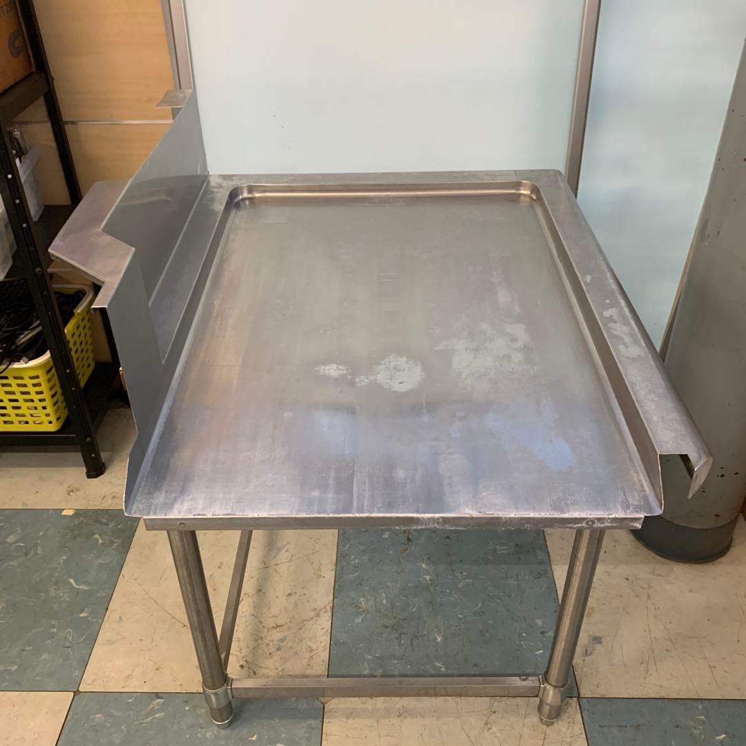 業務用ステンレス製クリーンテーブル ソイルドテーブル BG付 H93×80×69