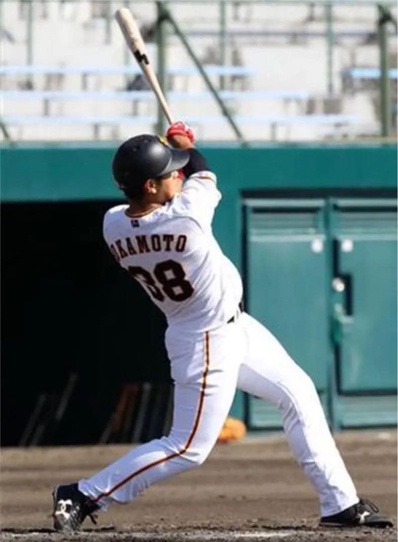 超希少‼️巨人　岡本和真選手　38番最終年　実使用‼️バッティンググローブ