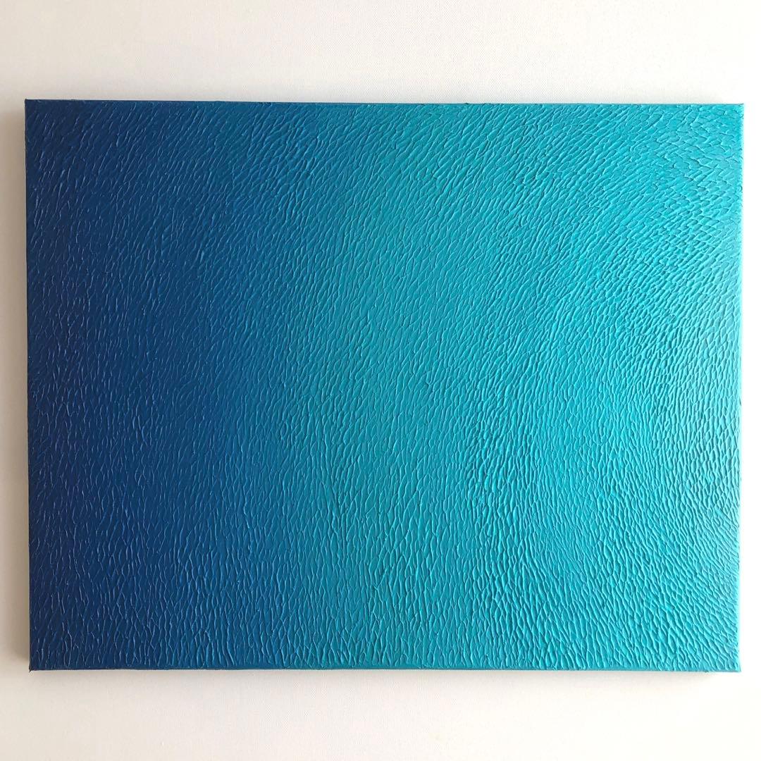 テクスチャーアート・海大きいサイズ＊キャンバスアクリル画海の絵画海アート原画青い