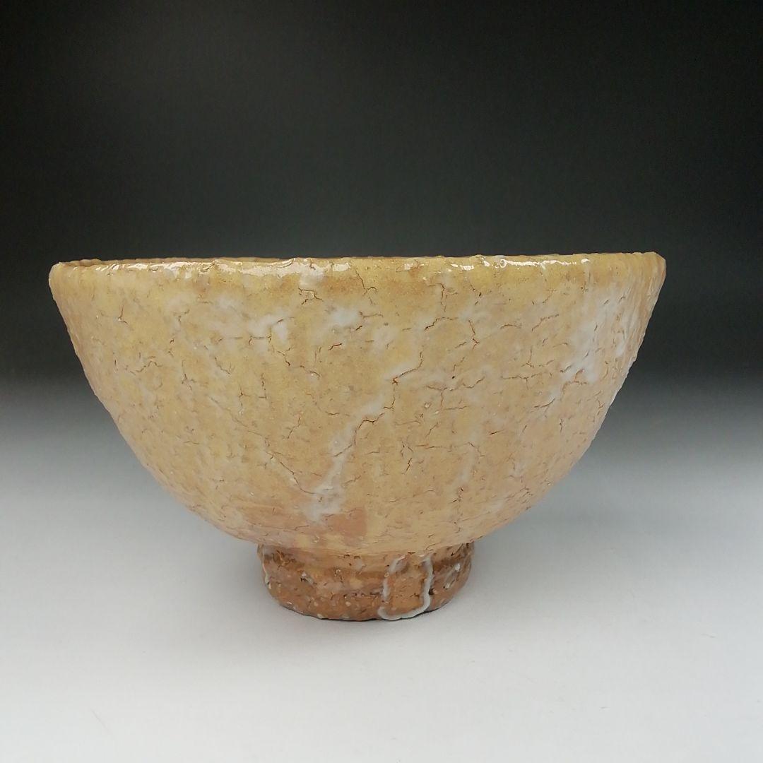 Ｔ５３９　茶碗　『萩茶碗』『味舌隆司 造』『前大徳寺 高橋悦道 書付』　共箱