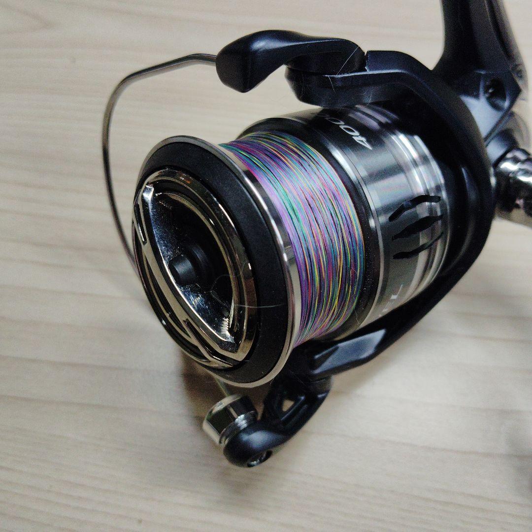 美品　スピニングリール シマノ　22ミラベル4000 PEライン付き