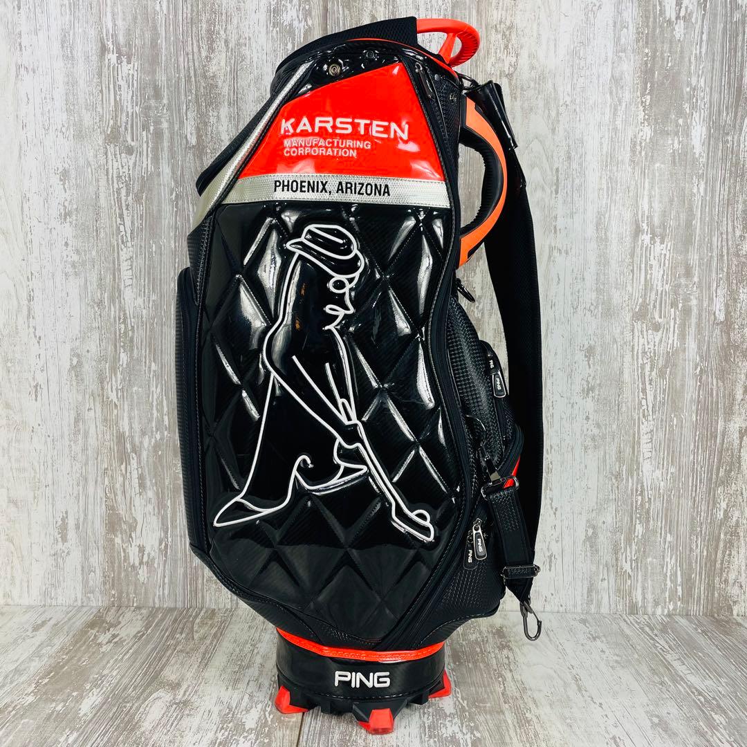 【廃盤品】PING ピンMr. PING KARSTEN エナメルキャディバッグ