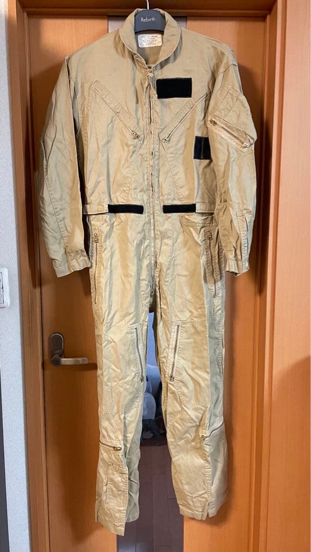 中田商店　米軍ベージュミリタリーつなぎ　カバーオール　フライトスーツ