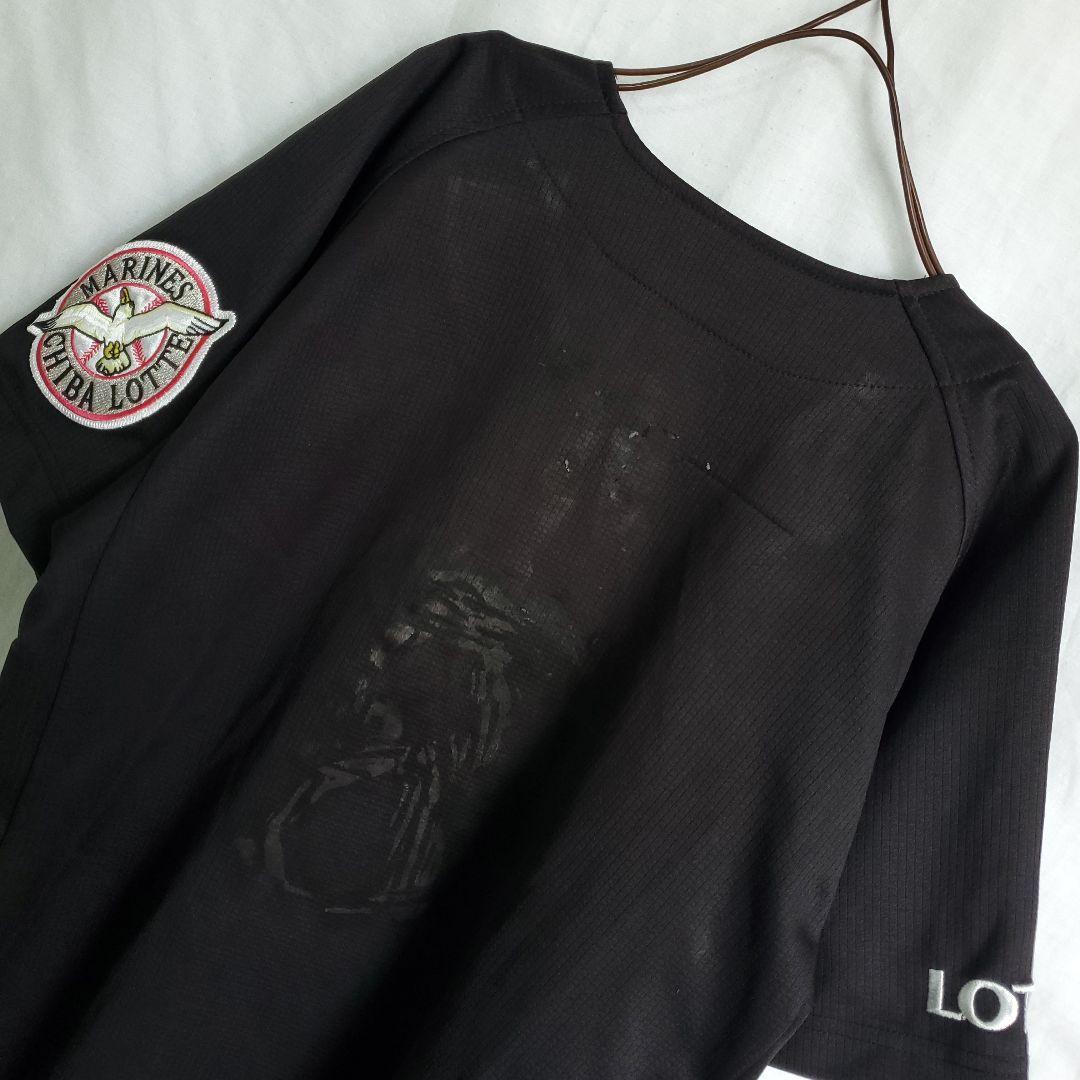 90s 希少 千葉ロッテマリーンズ 野球 ビジターユニフォーム 半袖 ウェア