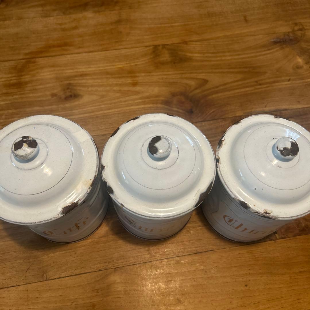 Antiqueキャニスタ−セット 3缶